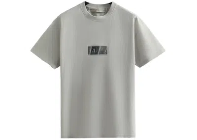 Pre-owned Kith Men's  Advisory Board Crystals Hologram Classic Logo Tee Shirt In Grey
