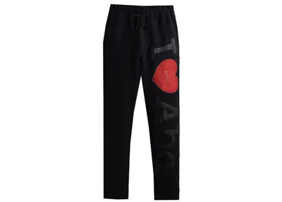 Pre-owned Kith Men's  Advisory Board Crystals I <3 Abc Swarovski Sweatpant In Anthracite Black