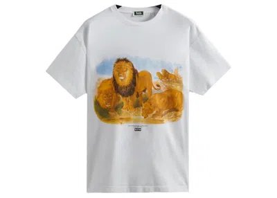 Pre-owned Kith Men's  Amnh Lion Vintage Tee Shirt In White