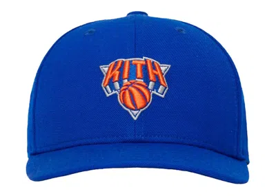 Pre-owned Kith Men's  & Nike For Knicks And New Era Low Crown Fitted Cap In Royal Blue