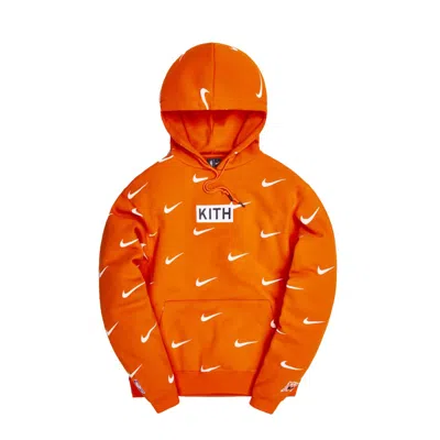Pre-owned Kith Men's  & Nike For New York Knicks Aop Hoodie In Orange