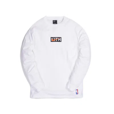 Pre-owned Kith Men's  & Nike For New York Knicks Long Sleeve Tee Shirt In White