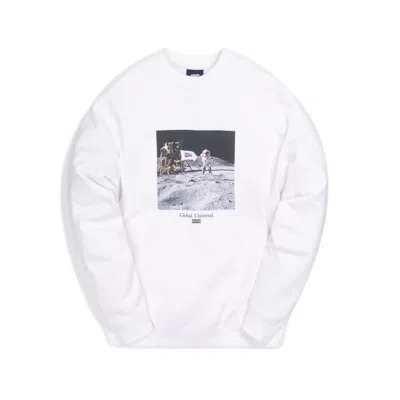 Pre-owned Kith Men's  Apollo Crewneck Sweatshirt In White