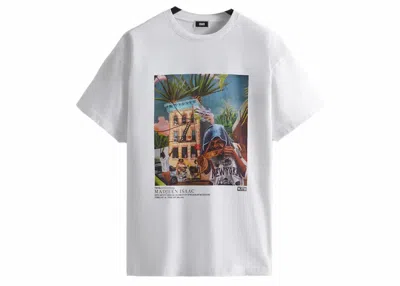 Pre-owned Kith Men's  Artist Series Madjeen Isaac Gallery Tee Shirt In White