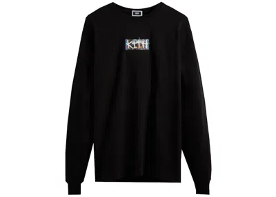 Pre-owned Kith Men's  B Robert Moore Classic Logo Long Sleeve Tee Shirt In Black