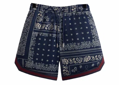 Pre-owned Kith Men's  Bandana Mesh Curtis Short In Ink