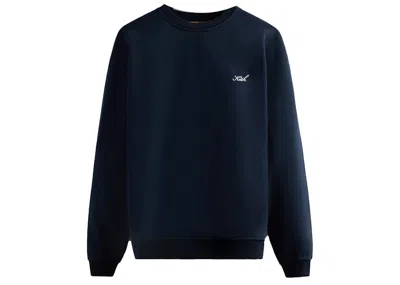 Pre-owned Kith Men's  Bandana Vintage Crewneck Sweatshirt In Nocturnal In Black