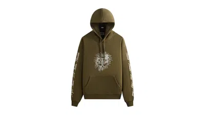 Pre-owned Kith Men's  Beaded Angel Nelson Hoodie In Moss In Green