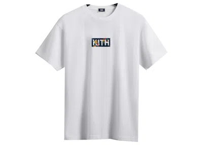Pre-owned Kith Men's  Begonia Floral Classic Logo Tee Shirt In White