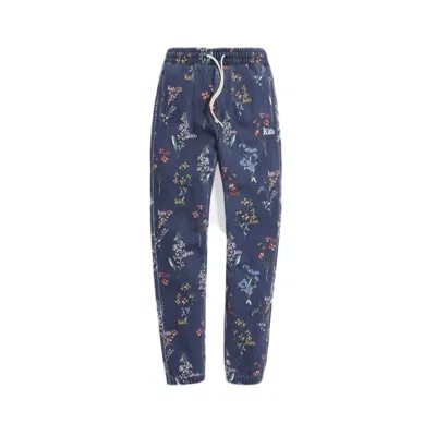 Pre-owned Kith Men's  Botanical Floral Williams I Sweatpant In Nocturnal In Black