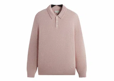 Pre-owned Kith Men's  Boucle Harmon Rugby Pullover Sweater In French Pink
