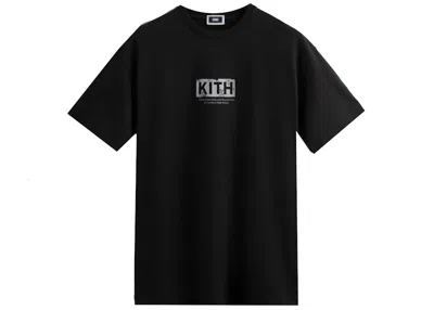 Pre-owned Kith Men's  Branded Arts Eroded Logo Student Tee Shirt In Black