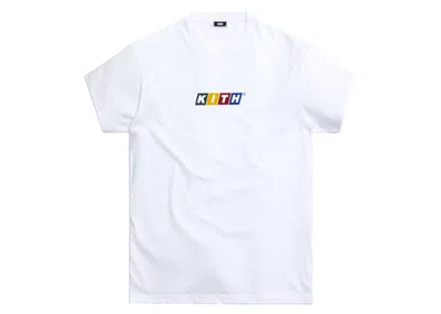 Pre-owned Kith Men's  Building Block Tee Shirt In White