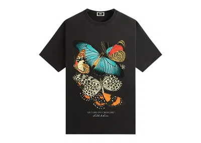 Pre-owned Kith Men's  Butterfly Vintage Tee Shirt In Black