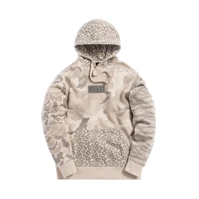 Pre-owned Kith Men's  Camo Williams Hoodie In Off Beige Camo