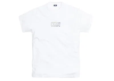 Pre-owned Kith Men's  Canvas Tile Classic Logo Tee Shirt In White