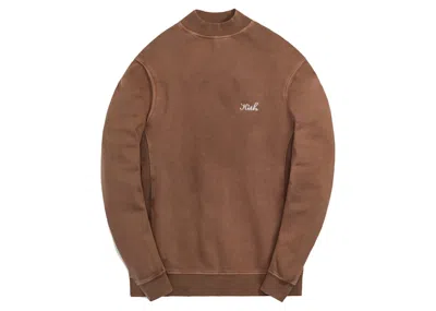 Pre-owned Kith Men's  Carlisle Mockneck Sweatshirt In Sandalwood