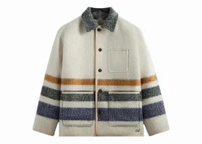Pre-owned Kith Men's  Cason Blanket Coat In History