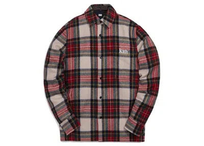 Pre-owned Kith Men's  Check Plaid Ginza In Pyre