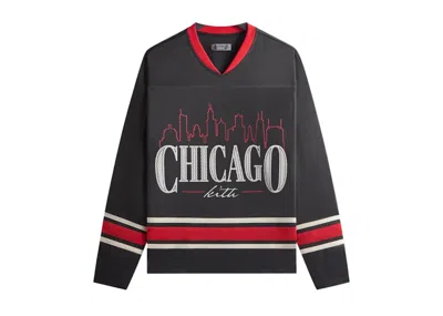 Pre-owned Kith Men's  Chicago Long Sleeve Malik Jersey In Black