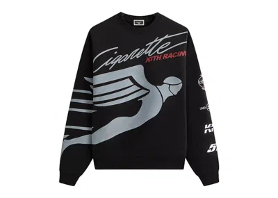 Pre-owned Kith Men's  Cigarette Racing 515 Nelson Crewneck Sweatshirt In Black
