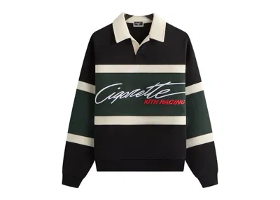 Pre-owned Kith Men's  Cigarette Racing Nelson Rugby In Black