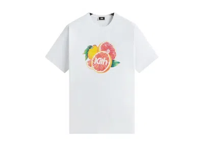 Pre-owned Kith Men's  Citrus Tee Shirt In White