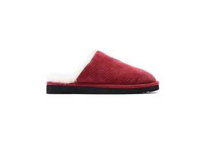 Pre-owned Kith Men's  Classic Cord Slipper Sneakers In Red/white In Multi