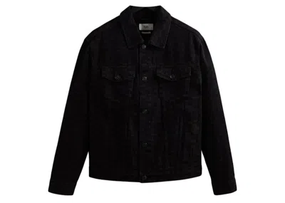Pre-owned Kith Men's  Classic Logo Monogram Laight Denim Jacket In Black