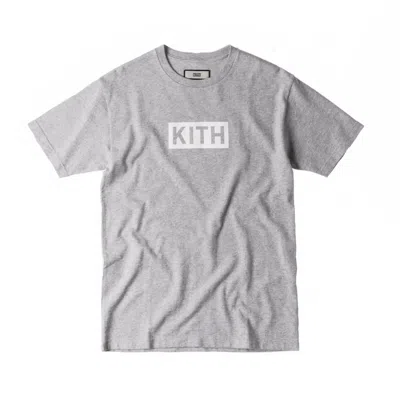 Pre-owned Kith Men's  Classic Logo Tee Shirt In Heather Grey In Gray