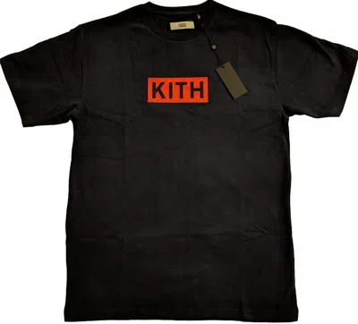 Pre-owned Kith Men's  Classic Logo Tee Shirt In Navy Blue/red