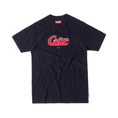 Pre-owned Kith Men's  Coca Cola Cherry Coke Vintage Tee Shirt In Navy Blue