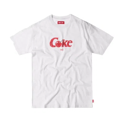 Pre-owned Kith Men's  Coca Cola Cherry Coke Vintage Tee Shirt In White