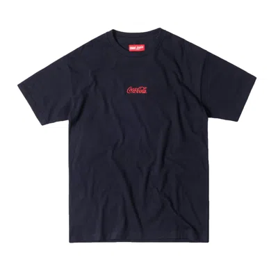 Pre-owned Kith Men's  Coca Cola Enjoy Tee Shirt In Navy Blue