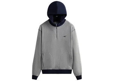 Pre-owned Kith Men's  Coleman Quarter Zip Hoodie In Statue In Gray