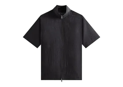 Pre-owned Kith Men's  Colton Zip Up Shirt In Black