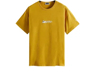 Pre-owned Kith Men's  Columbia Eea Rain Mountain Tee Shirt In Bright Gold
