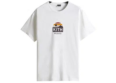 Pre-owned Kith Men's  Columbia Eea Sun Tee Shirt In White