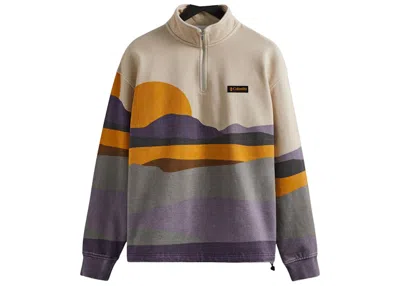 Pre-owned Kith Men's  Columbia Quarter Zip In Cyber Purple