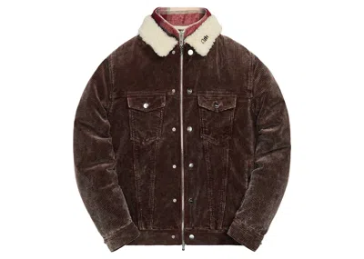 Pre-owned Kith Men's  Corduroy Laight Jacket In Saddle