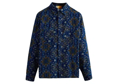 Pre-owned Kith Men's  Corduroy Printed Apollo Shirt In Voyage