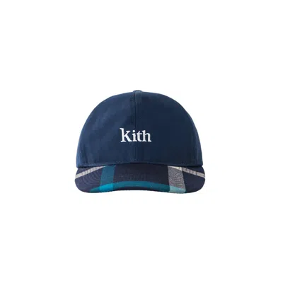 Pre-owned Kith Men's  Crest Flat Cap In Navy/blue