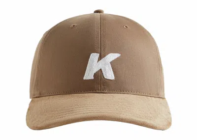 Pre-owned Kith Men's  Crochet K Two Tone Suede Aaron Cap In Mission