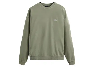 Pre-owned Kith Men's  Crystal Wash Interlock Vintage Crewneck Sweatshirt In Cavan