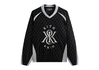 Pre-owned Kith Men's  Dayton Combo Pullover In Black
