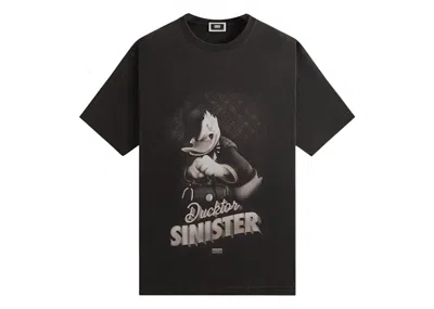 Pre-owned Kith Men's  Disney Donald Duck Sinister Vintage Tee Shirt In Black
