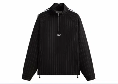 Pre-owned Kith Men's  Double Weave Riley Quarter Zip In Black
