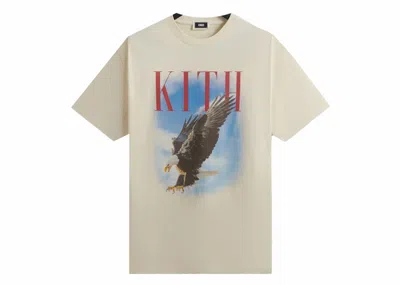 Pre-owned Kith Men's  Eagle Vintage Tee Shirt In Sandrift