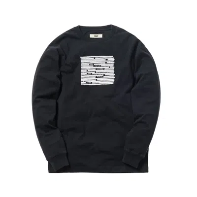 Pre-owned Kith Men's  Edits Long Sleeve Tee Shirt In Black