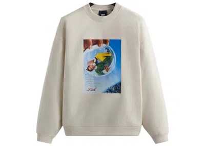 Pre-owned Kith Men's  Elf Crewneck Sweatshirt In Waffle In Yellow